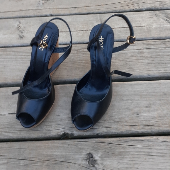 Black wedges size 9 US 40 EUR - Picture 6 of 8